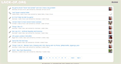 Desktop Screenshot of lack-of.org